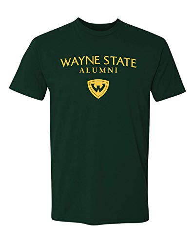 Premium Wayne State University Alumni WSU Logo Apparel Mens/Womens T-Shirt - Forest Green