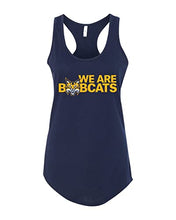 Load image into Gallery viewer, Quinnipiac University We are Bobcats Ladies Tank Top - Midnight Navy
