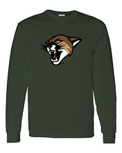 Load image into Gallery viewer, University of Vermont Catamount Head Long Sleeve Shirt - Forest Green
