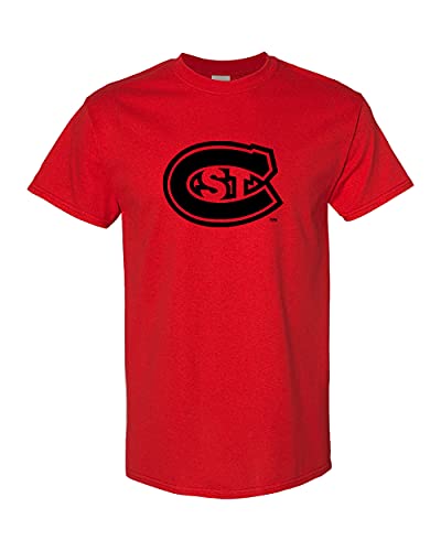 St Cloud State Black C T-Shirt - Red