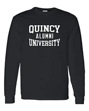 Load image into Gallery viewer, Quincy University Alumni Long Sleeve T-Shirt - Black
