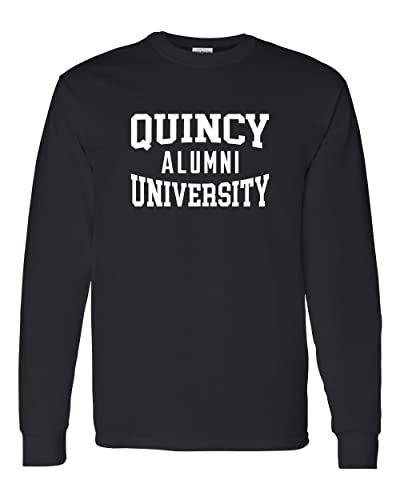 Quincy University Alumni Long Sleeve T-Shirt - Black