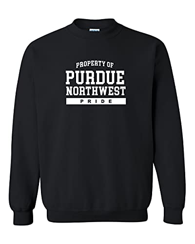 Property of Purdue Northwest One Color Crewneck Sweatshirt - Black
