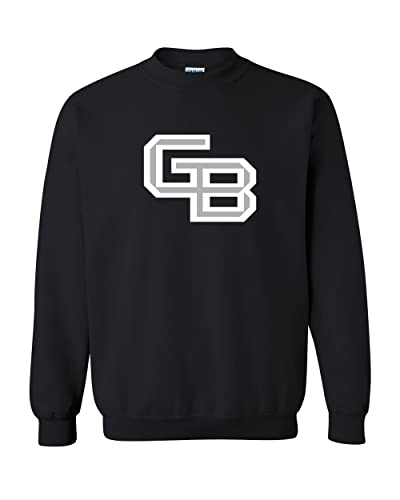Wisconsin-Green Bay GB Crewneck Sweatshirt - Black