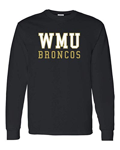 WMU Broncos Two Color Long Sleeve - Black