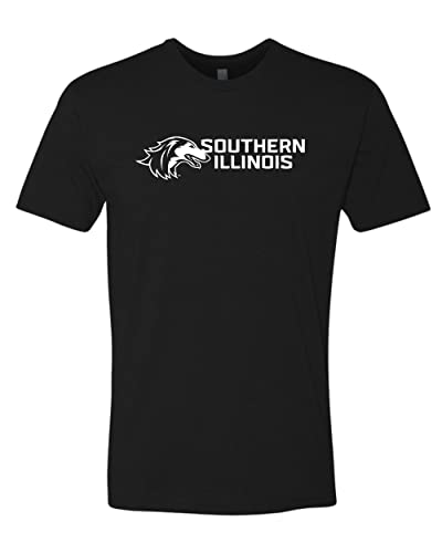 Southern Illinois Horizontal One Color Exclusive Soft Shirt - Black