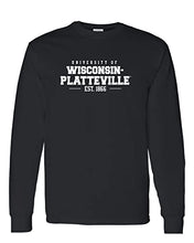 Load image into Gallery viewer, Wisconsin Platteville Pioneers Long Sleeve Shirt - Black
