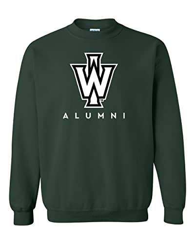 Illinois Wesleyan University Alumni Crewneck Sweatshirt - Forest Green