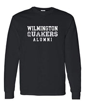 Load image into Gallery viewer, Wilmington Quakers Alumni Long Sleeve T-Shirt - Black
