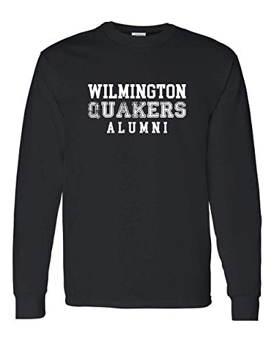 Wilmington Quakers Alumni Long Sleeve T-Shirt - Black