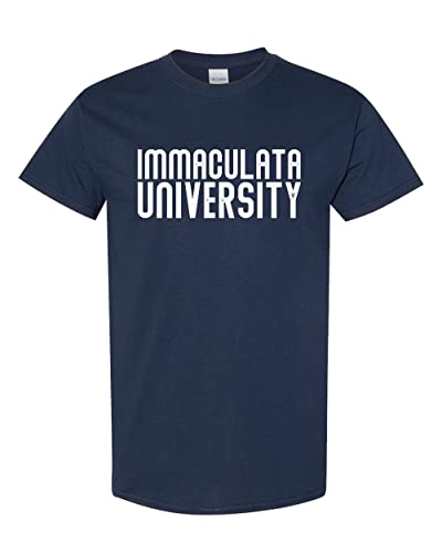 Vintage Immaculata University T-Shirt - Navy