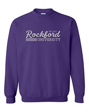Load image into Gallery viewer, Vintage Rockford University Crewneck Sweatshirt - Purple
