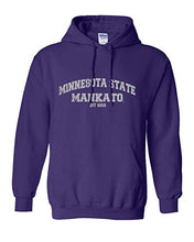 Load image into Gallery viewer, Minnesota State Mankato Est 1868 Hooded Sweatshirt - Purple
