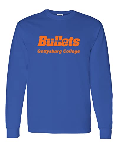 Gettysburg College Bullets Long Sleeve Shirt - Royal