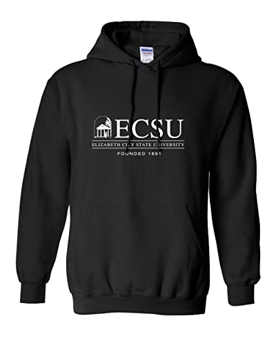 Elizabeth City State University Hooded Sweatshirt - Black