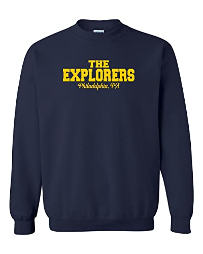 La Salle University Explorers Crewneck Sweatshirt - Navy