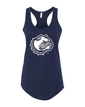 Load image into Gallery viewer, Drake University Bulldog Head Ladies Tank Top - Midnight Navy
