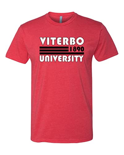 Retro Viterbo University Soft Exclusive T-Shirt - Red