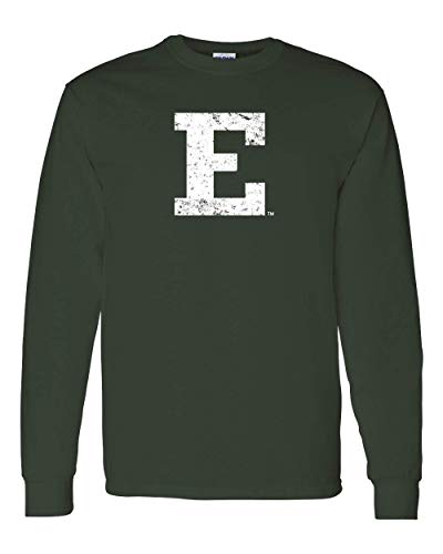 E Eastern Distressed One Color Long Sleeve - Forest Green