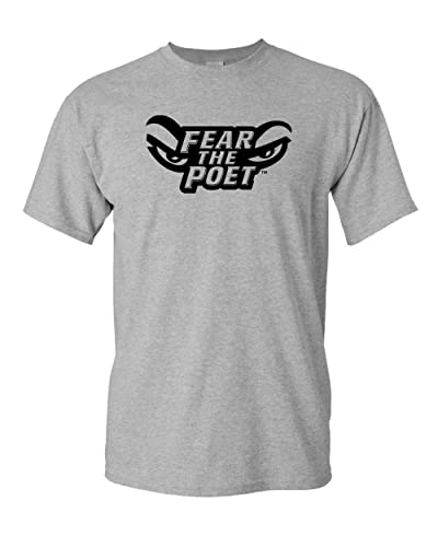 Whittier College Fear The Poet T-Shirt - Sport Grey