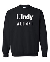 Load image into Gallery viewer, Univ of Indianapolis UIndy Alumni White Text Crewneck Sweatshirt - Black
