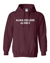 Load image into Gallery viewer, Premium Alma College Alumni 1 Color Text Adult Hooded Sweatshirt Alma College Scotty Student and Alumni Mens/Womens Hoodie - Maroon
