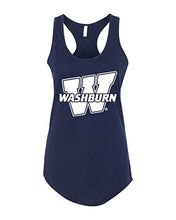 Load image into Gallery viewer, Washburn University W Ladies Tank Top - Midnight Navy
