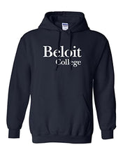 Load image into Gallery viewer, Beloit College 1 Color Hooded Sweatshirt - Navy
