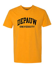 Load image into Gallery viewer, DePauw 1 Color Black Text Exclusive Soft Shirt - Gold
