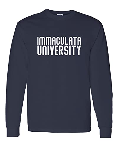 Vintage Immaculata University Long Sleeve T-Shirt - Navy