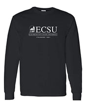 Load image into Gallery viewer, Elizabeth City State University Long Sleeve T-Shirt - Black
