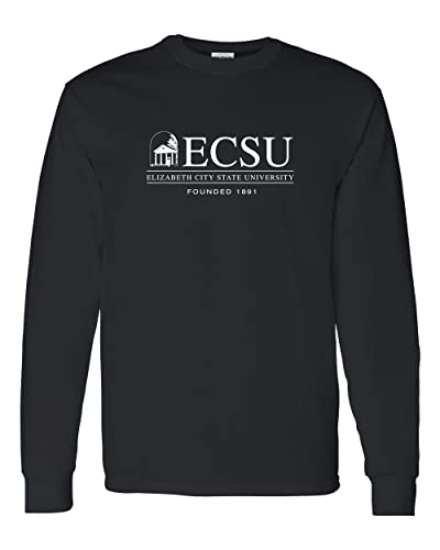 Elizabeth City State University Long Sleeve T-Shirt - Black