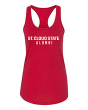 Load image into Gallery viewer, St Cloud State Alumni Ladies Tank Top - Red
