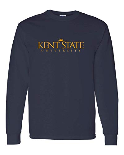 Kent State University One Color Long Sleeve T-Shirt - Navy