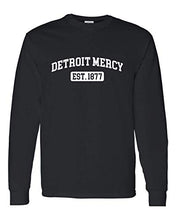 Load image into Gallery viewer, Detroit Mercy EST One Color Long Sleeve T-Shirt - Black
