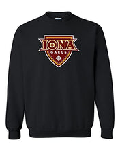 Load image into Gallery viewer, Iona University Full Color Logo Crewneck Sweatshirt - Black
