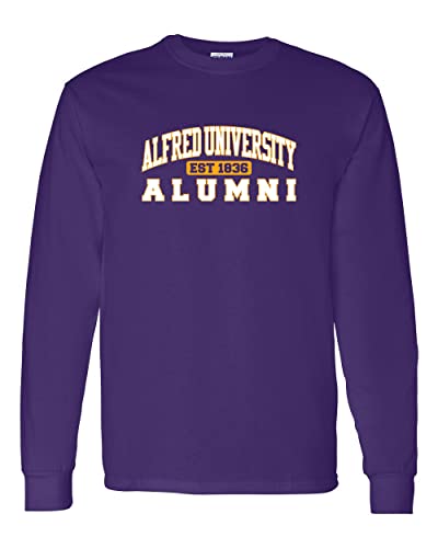 Alfred University Alumni Long Sleeve Shirt - Purple