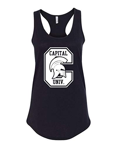 Capital University C Crusaders Ladies Tank Top - Black
