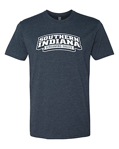 Southern Indiana Screaming Eagles Text Only Logo Exclusive Soft Shirt - Midnight Navy