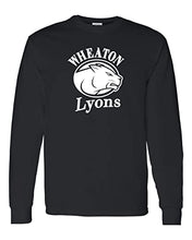 Load image into Gallery viewer, Wheaton College Lyons Long Sleeve T-Shirt - Black
