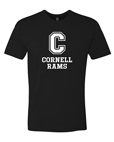 Cornell College Mascot 1 Color Exclusive Soft Shirt - Black
