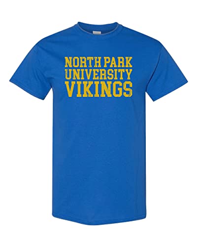 North Park University Block T-Shirt - Royal