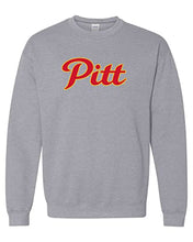 Load image into Gallery viewer, Grey Pittsburg State Pitt Logo Crewneck Sweatshirt - Sport Grey
