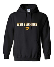 Load image into Gallery viewer, WSU Warriors Two Color Hooded Sweatshirt - Black
