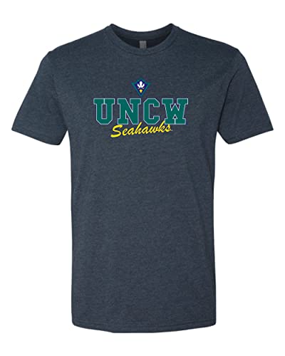 UNCW Seahawks Logo Pride Soft Exclusive T-Shirt - Midnight Navy