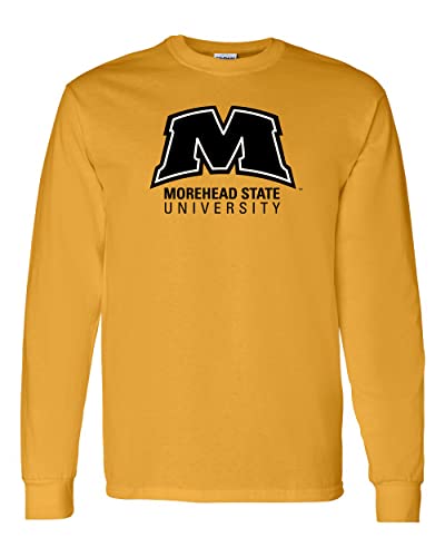 Morehead State University M Long Sleeve T-Shirt - Gold