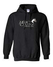 Load image into Gallery viewer, Mercy College Stacked Logo Hooded Sweatshirt - Black
