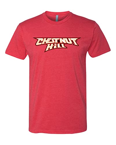 Chestnut Hill College Text Logo Exclusive Soft Shirt - Red
