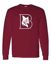 Load image into Gallery viewer, Bates College Bobcat B Long Sleeve Shirt - Cardinal Red
