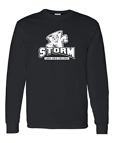 Lake Erie College Storm Long Sleeve T-Shirt - Black